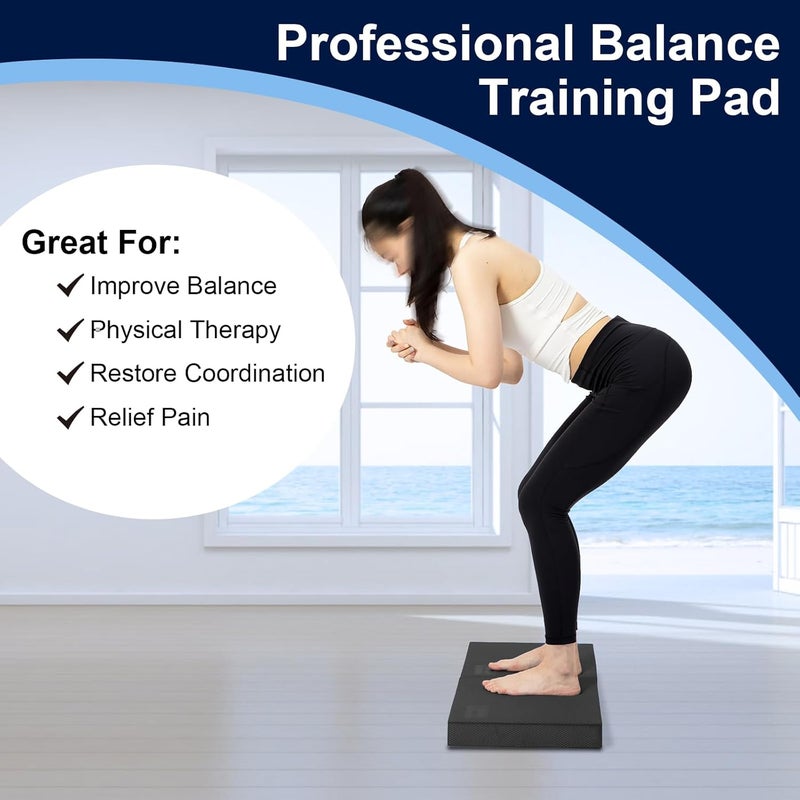 StrongTek Professional Foam Exercise Balance Pad - 15.8" x 13" x 2", High-Density TPE Foam Knee Pad, Non-Slip & Water-Resistant, for Balance Training, Physical Therapy, Yoga, and More - Image 5